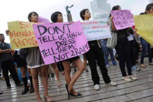 تظاهرات زنان در اندونزی