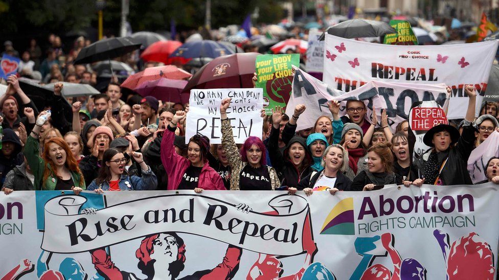 تظاهرات برای سقط جنین در دوبلین